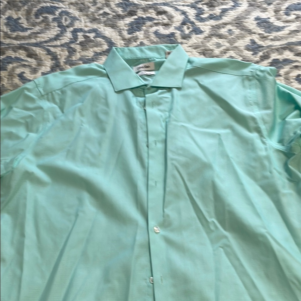 Men's Aqua Dress Shirt